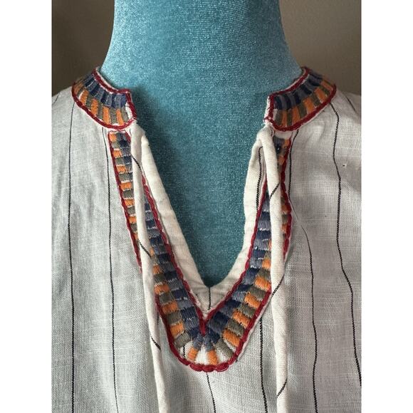 Kyla Sero Women S Handmade Tunic Limited Embroidered peasant Aztec cottage - Picture 4 of 15